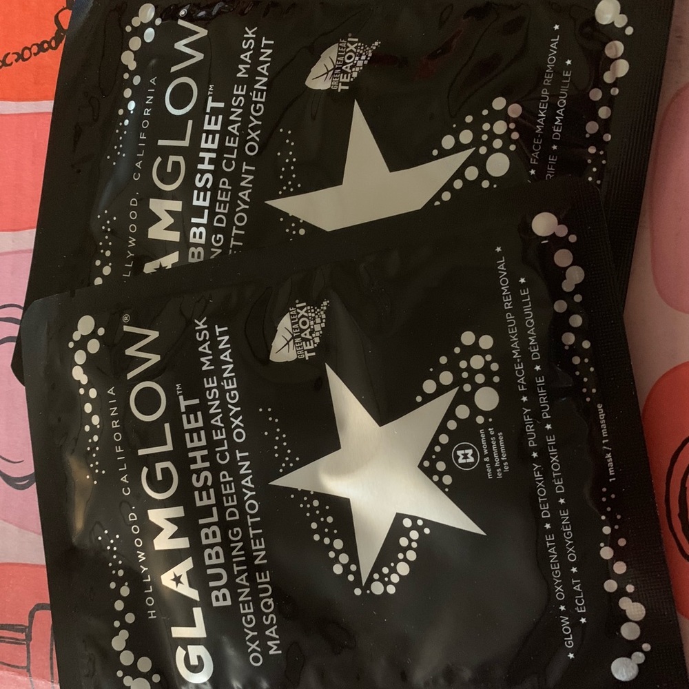 Glam glow sheet masks